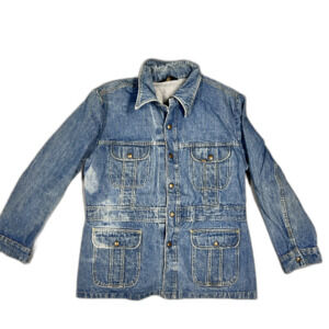 Vintage 1970s Lee Denim Safari Chore Jacket Made in USA